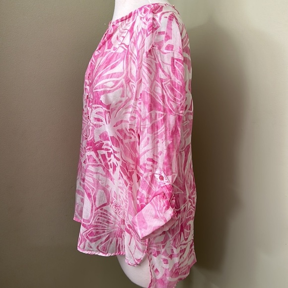 NWT Grand & Greene pink tunic top shirt size XL - Picture 4 of 16